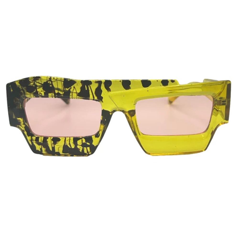 6191 | Yellow/Black Two Tone Wacky Novelty Sunglasses